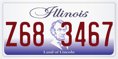 IL license plate Z683467