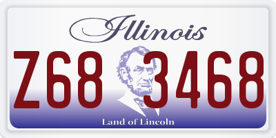 IL license plate Z683468