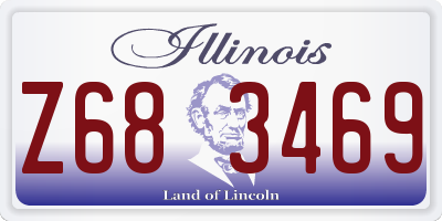 IL license plate Z683469