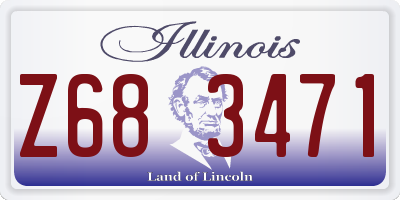 IL license plate Z683471