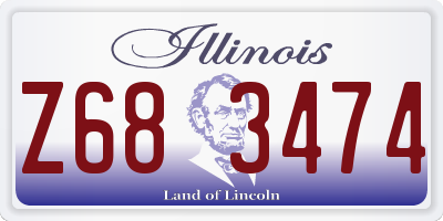 IL license plate Z683474
