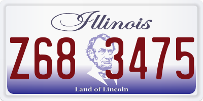 IL license plate Z683475
