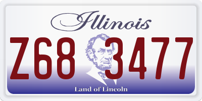 IL license plate Z683477