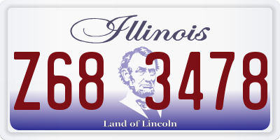 IL license plate Z683478