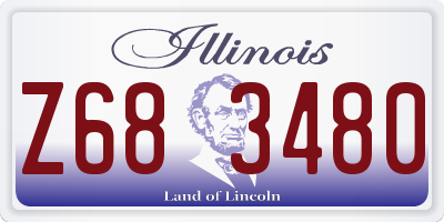 IL license plate Z683480