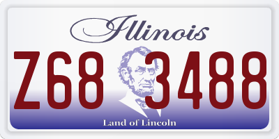 IL license plate Z683488