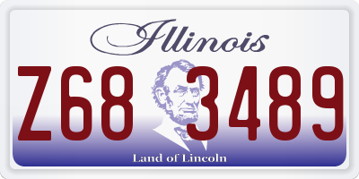 IL license plate Z683489