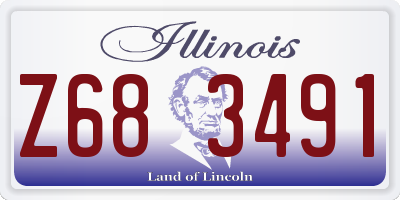IL license plate Z683491