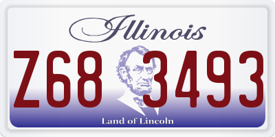 IL license plate Z683493