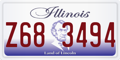 IL license plate Z683494