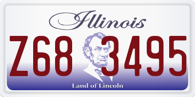 IL license plate Z683495