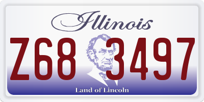 IL license plate Z683497