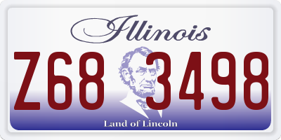 IL license plate Z683498