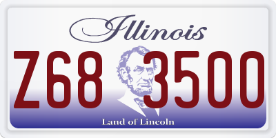 IL license plate Z683500