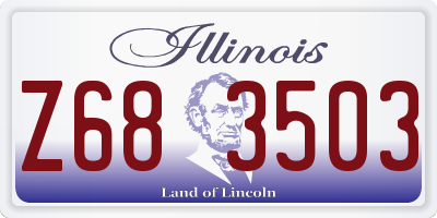 IL license plate Z683503