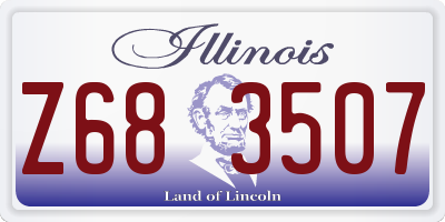 IL license plate Z683507
