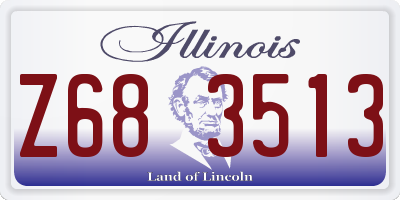 IL license plate Z683513