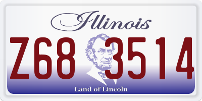 IL license plate Z683514