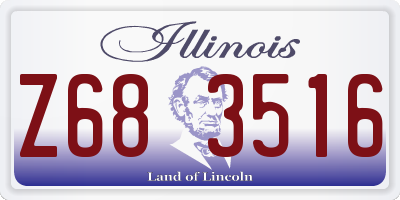 IL license plate Z683516