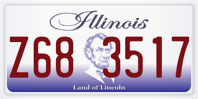 IL license plate Z683517