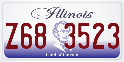 IL license plate Z683523
