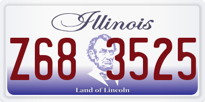 IL license plate Z683525