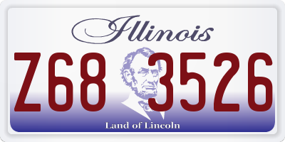 IL license plate Z683526