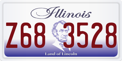 IL license plate Z683528