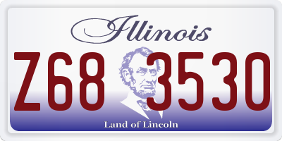 IL license plate Z683530