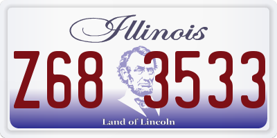 IL license plate Z683533