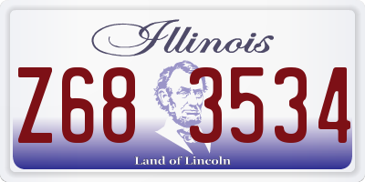 IL license plate Z683534