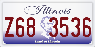 IL license plate Z683536