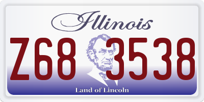 IL license plate Z683538