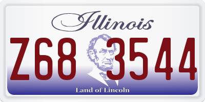 IL license plate Z683544