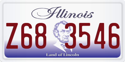 IL license plate Z683546