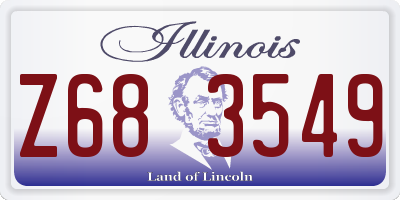 IL license plate Z683549
