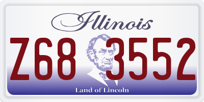 IL license plate Z683552