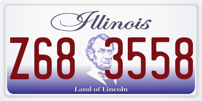 IL license plate Z683558