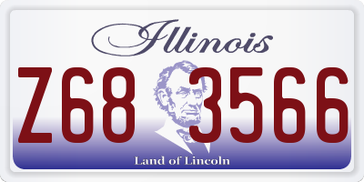 IL license plate Z683566