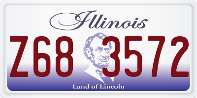 IL license plate Z683572