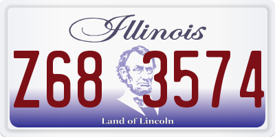 IL license plate Z683574