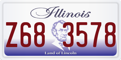 IL license plate Z683578