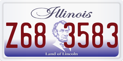IL license plate Z683583