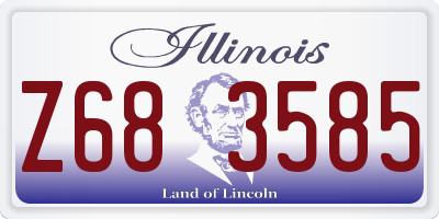 IL license plate Z683585