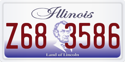IL license plate Z683586