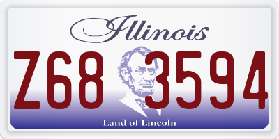 IL license plate Z683594