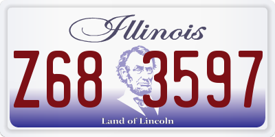 IL license plate Z683597