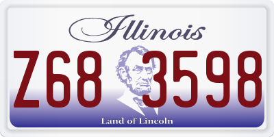 IL license plate Z683598