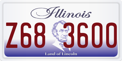 IL license plate Z683600