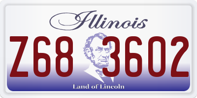 IL license plate Z683602